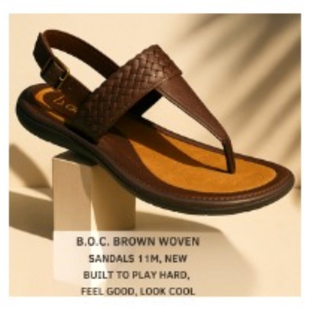 B.O.C. Born Thong Sandals 11M – Woven Design, Cushioned, Serious Summer Energy!